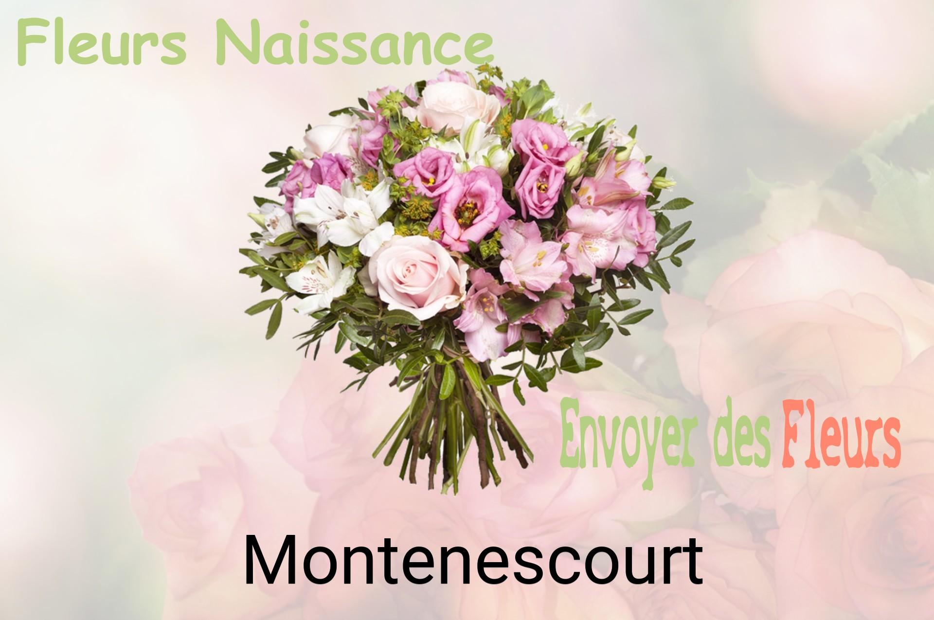 Bouquet de fleurs de naissance livré à Montenescourt